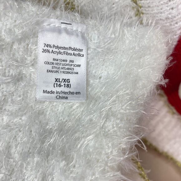 Holiday Time Womens Mrs. Santa Cardigan Top Sweater XL (16-18) Christmas Costume - Picture 10 of 14